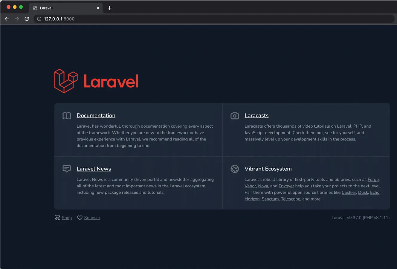 laravel-application-welcome-page.png