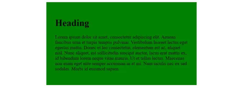 Текст выровнен по левому краю в горизонтально центрированном поле содержимого