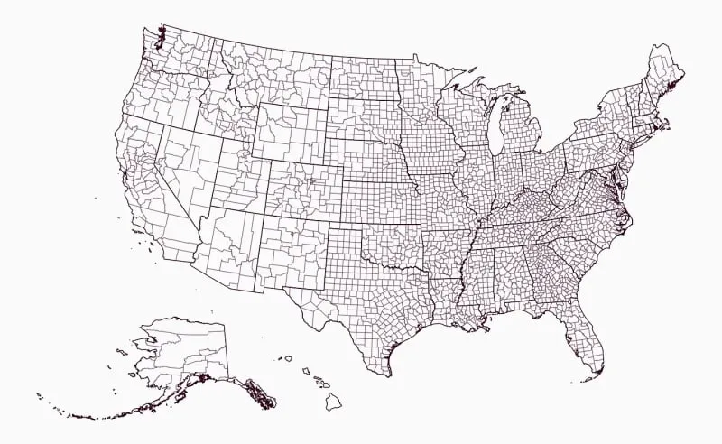 Улучшенная карта США
