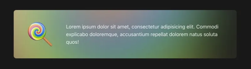 Градиент, содержащийся в карточке