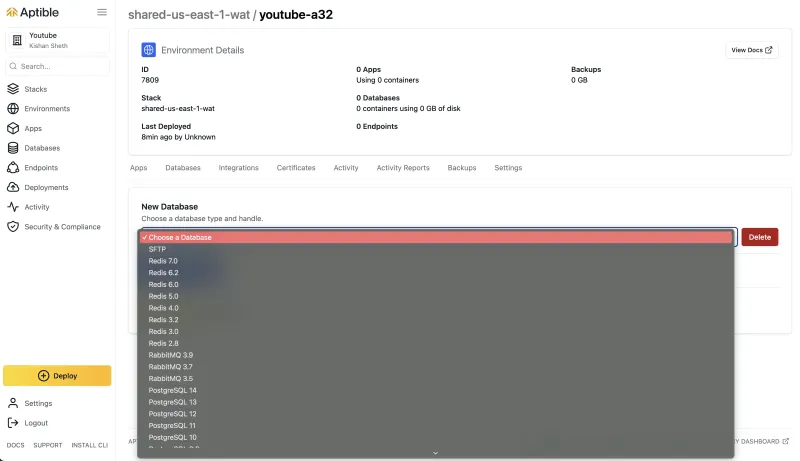 Поддерживаемые базы данных