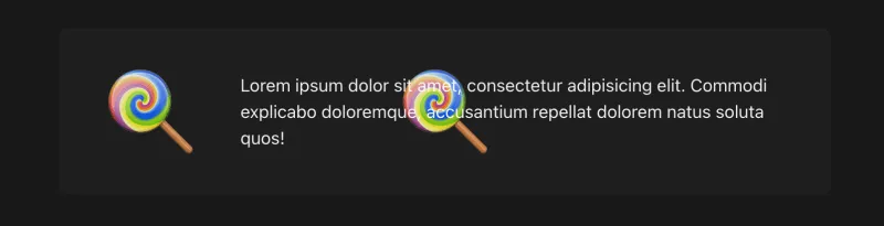 Эмодзи под контентом